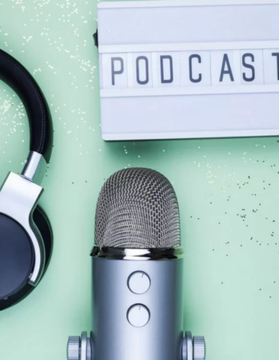 Podcast creation moment representing authority-led messaging developed through the Paid For Your Presence® system.