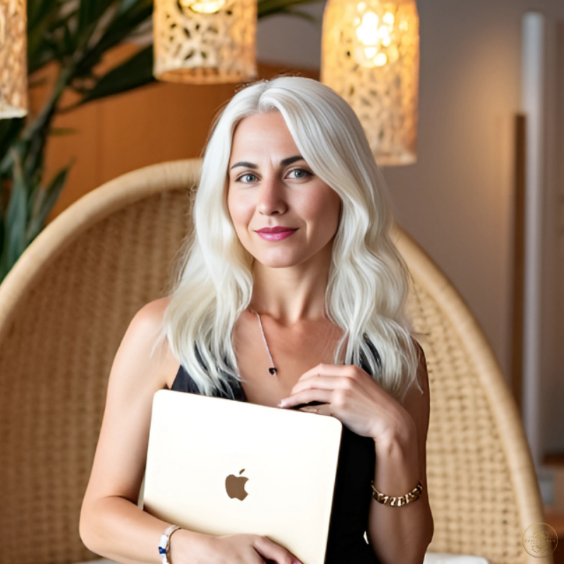 Presence, By Design — Blog Feature Erica Duran overlooking the ocean from a balcony, symbolizing clarity, structure, and intentional presence.