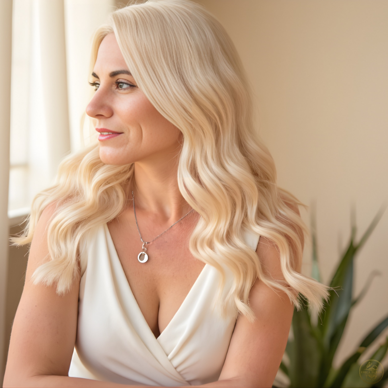 Presence, By Design — Blog Feature Erica Duran overlooking the ocean from a balcony, symbolizing clarity, structure, and intentional presence.