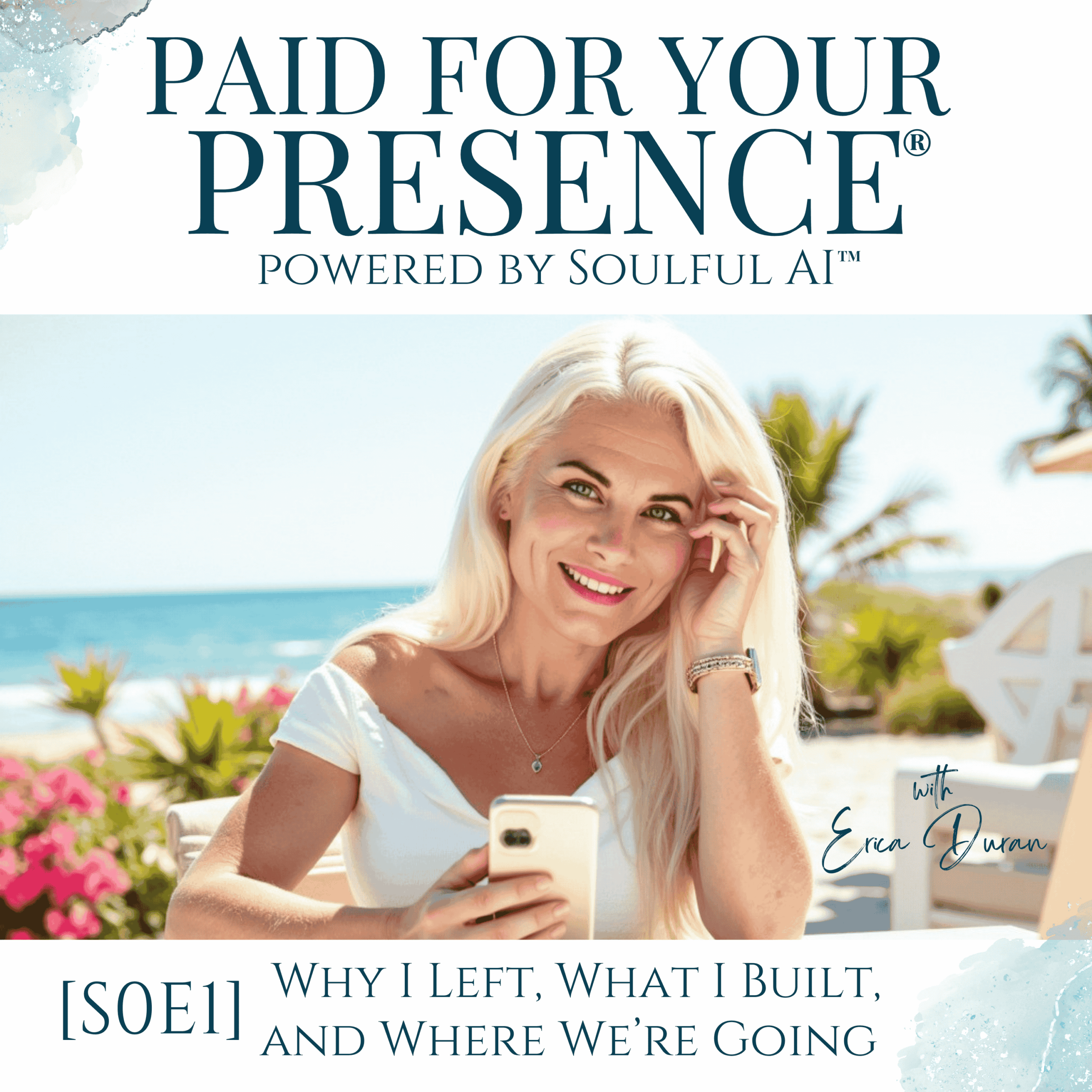 Erica Duran overlooking the ocean from a balcony, symbolizing clarity, structure, and intentional presence.