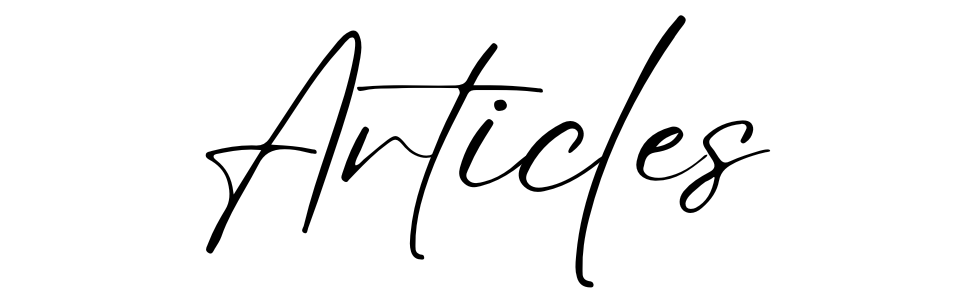 Articles and Features section header for Erica Duran's Featured In media archive highlighting published interviews, guest articles, and media features.